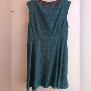 French Connection Green Turquoise lace Dress